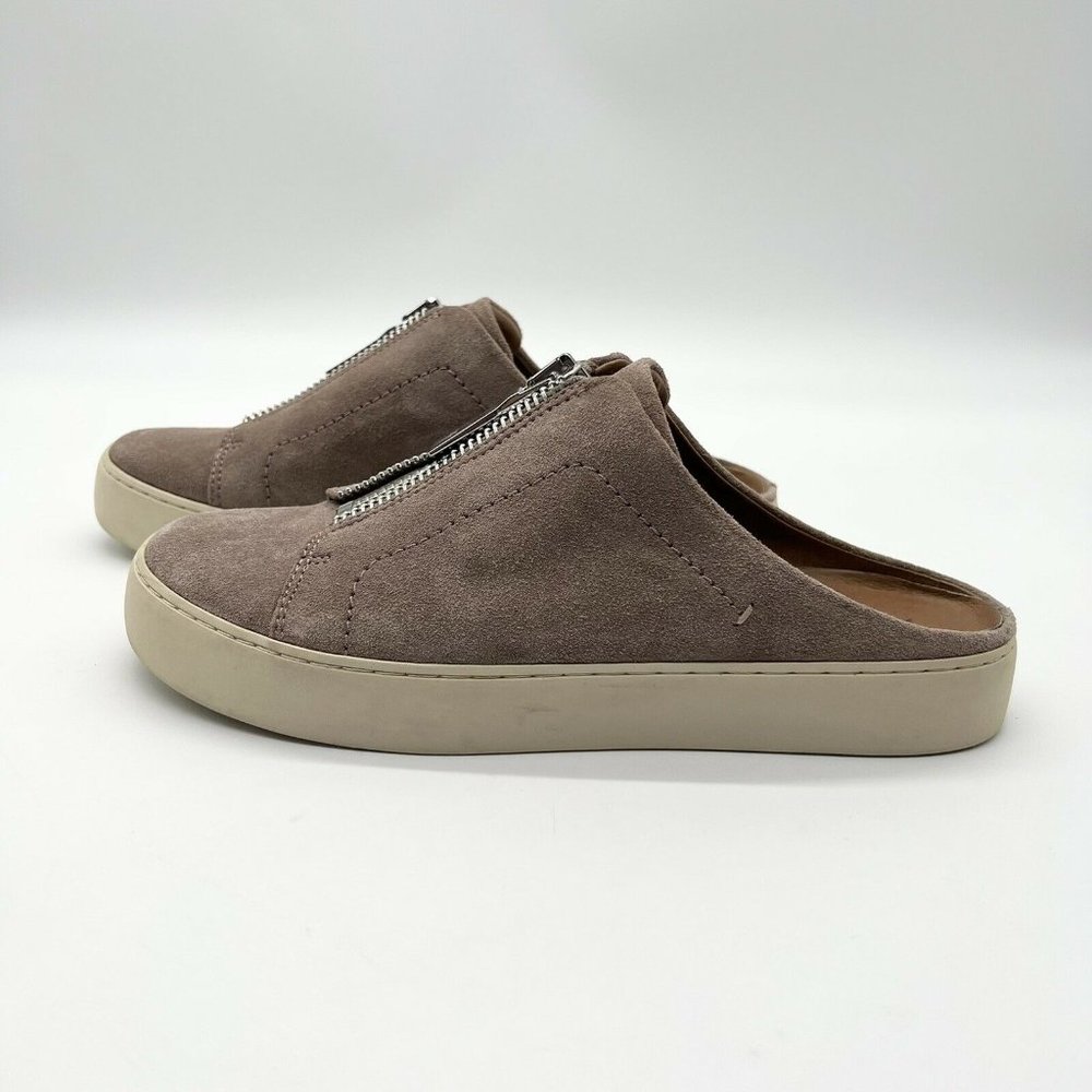 Frye Lena Dusty Rose Pink Suede Leather Sneaker Mule 8.5